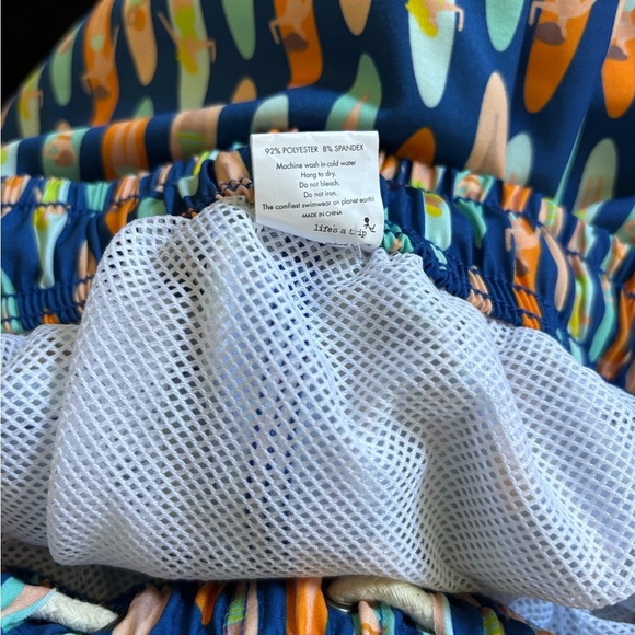 TWO LEFT FEET Men’s LongBoard Babes Lined Swim Trunks Size MEDIUM Summer Beach - Picture 12 of 14